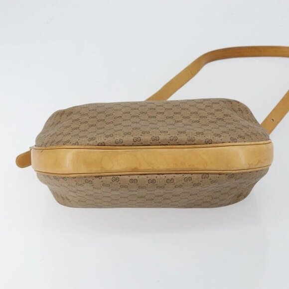 GUCCI Micro GG Supreme Shoulder Bag PVC Beige Gold 001 256 1324 Auth ep11400 - Picture 6 of 14